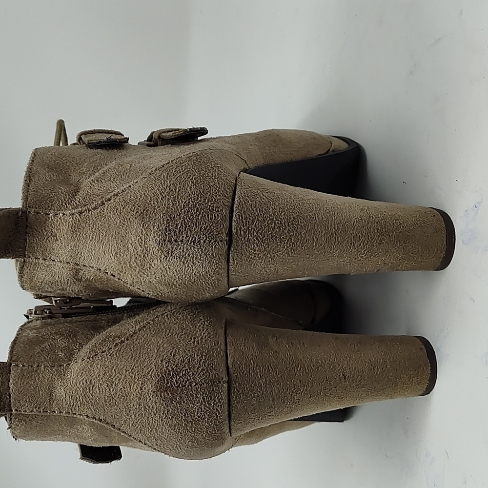 Leather Platform Booties Size 8 - Picture 2 of 6
